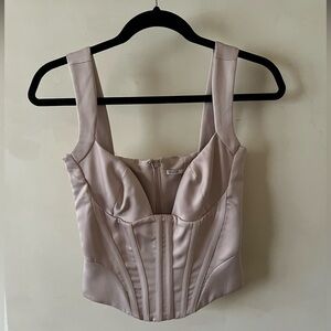 Elegant Satin Corset Top
